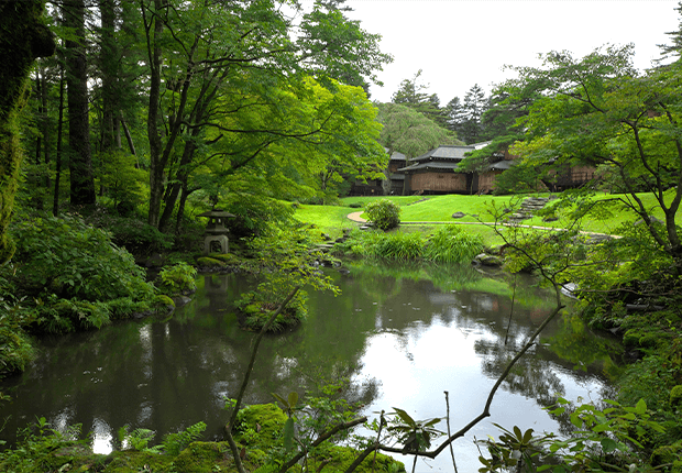 日光田母沢御用邸の庭園